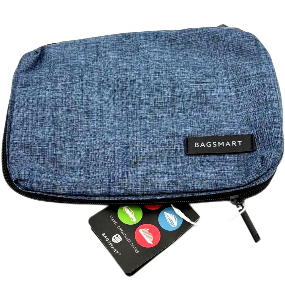 BagSmart Pomona Electronic Organizer in Blue-NWT